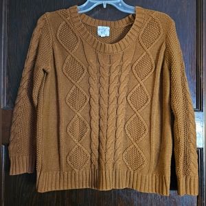 EUC Hippie Rose Cable Knit Sweater - Size XL